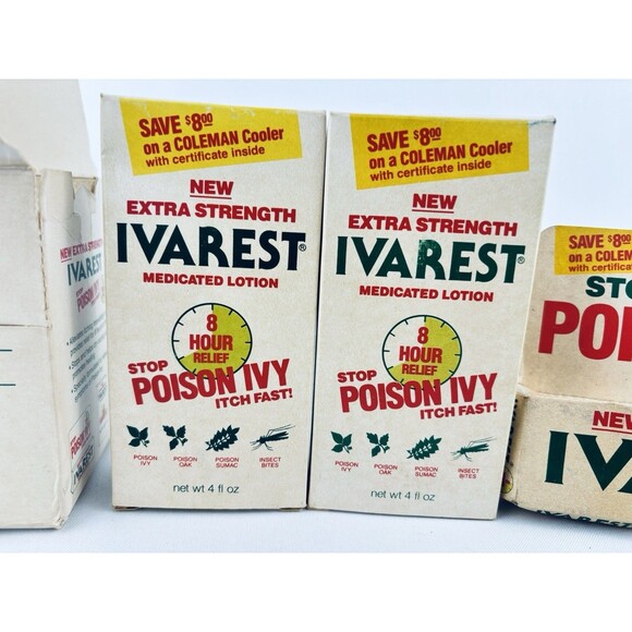 Lot Of Vintage Ivarest Poison Ivy Medicated Lotion - 1985 1986 - Blistex - NOS - Picture 4 of 16